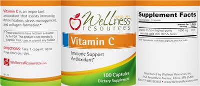 Vitamin C label