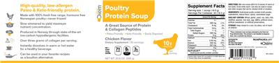 Poultry Protein Soup Chicken Flavor label