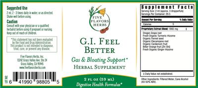 G.I. Feel Better label