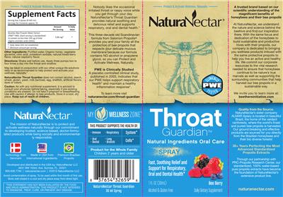 Throat Guardian Bee Berry label