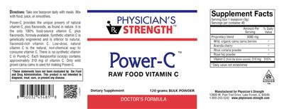Power-C Bulk Powder label