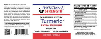Turmeric Extra Strength label