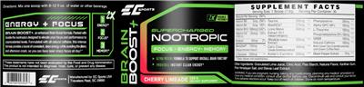 Brain Boost+ Cherry Limeade label