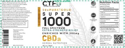 10x Pure-Gold Super 1000 label