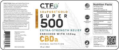 10x Pure-Gold Super 500 label