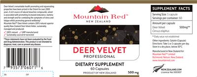 Deer Velvet label