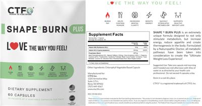 Shape N Burn Plus label