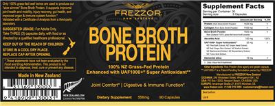 Bone Broth Protein 556 mg label