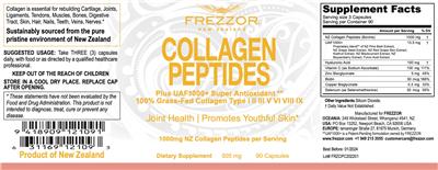 Collagen Peptides 505 mg label