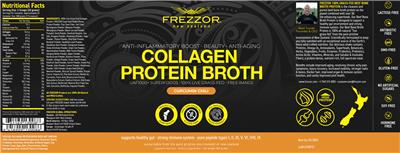Collagen Protein Broth Curcumin Chili label