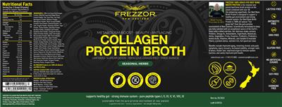Collagen Protein Broth Seasonal Herbs label