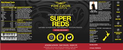 Super Reds Natural Unflavored label