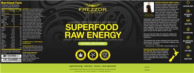 Superfood Raw Energy Natural Unflavored label