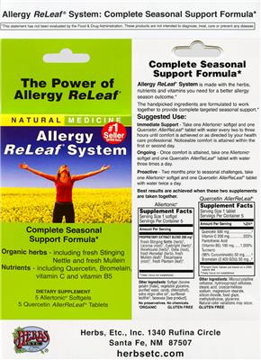 Allertonic label
