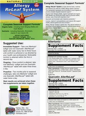 Allertonic label