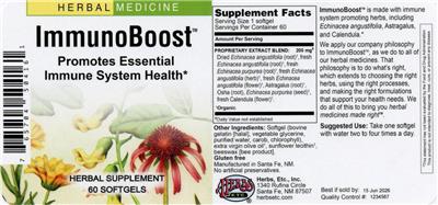 ImmunoBoost label