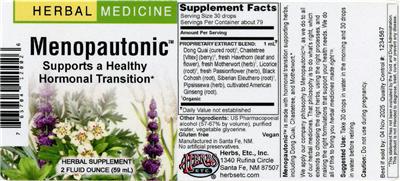Menopautonic label