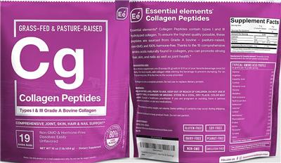Collagen Peptides Unflavored label