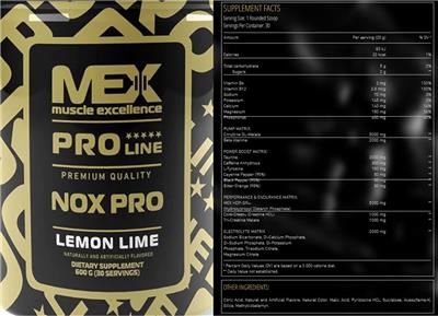 Nox Pro Lemon Lime label