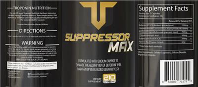 Suppressor Max label