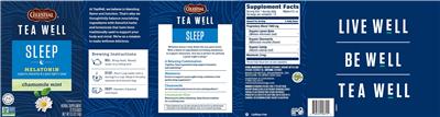 TeaWell Sleep Chamomile Mint label