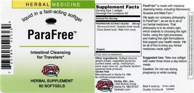 ParaFree label