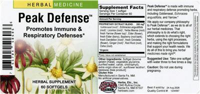 Peak Defense label