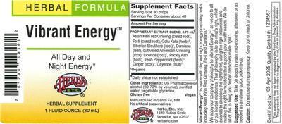 Vibrant Energy label