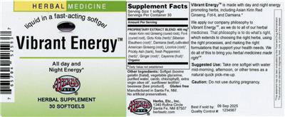 Vibrant Energy label