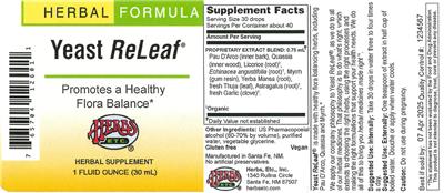 Yeast ReLeaf label