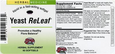 Yeast ReLeaf label