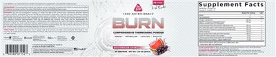 BURN Watermelon Grape label