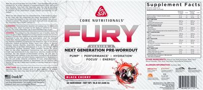 FURY Black Cherry label