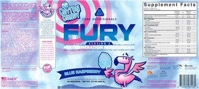 FURY Fun Sweets Cotton Candy Blue Raspberry label