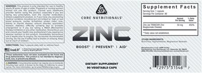 Zinc label