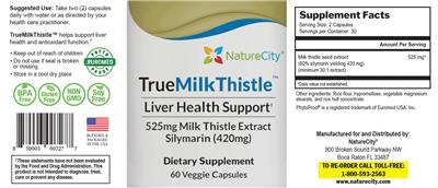 TrueMilkThistle label