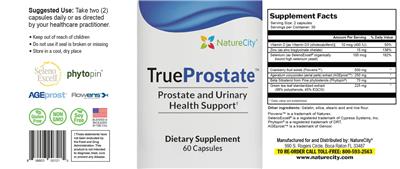 TrueProstate label
