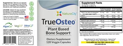 TrueOsteo label