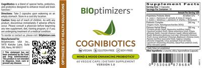 CogniBiotics label