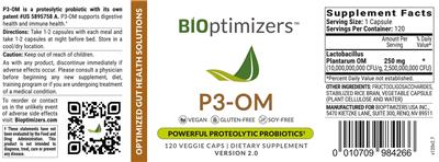 P3-OM label