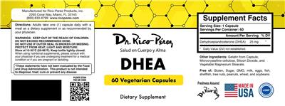 DHEA label