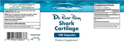 Shark Cartilage label