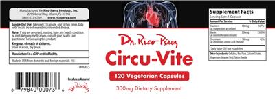 Circu-Vite 300 mg label