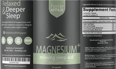 Magnesium+ label