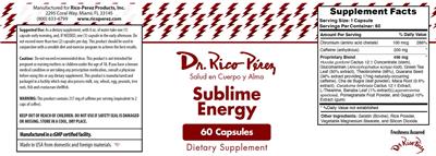 Sublime Energy label