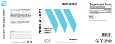 Citrulline Malate Unflavored label