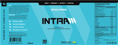 IntraW Tropical Blast label