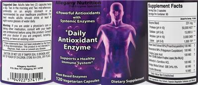 Daily Antioxidant Enzyme label
