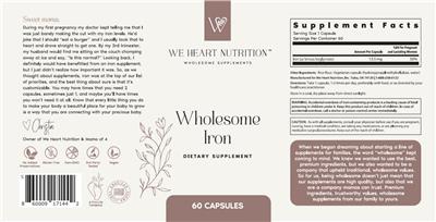 Wholesome Iron label