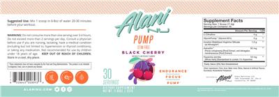 Pump Black Cherry label